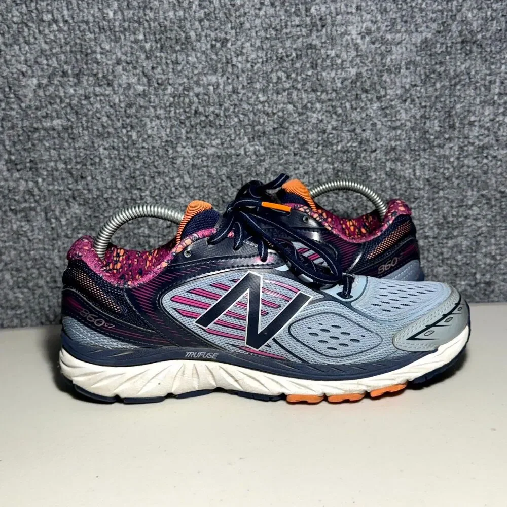 New Balance 860v7 Sneakers  Running Shoes Blue Pink No Insoles Women's Size 9.5